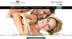 Desktop Screenshot of latexmattress.com.au